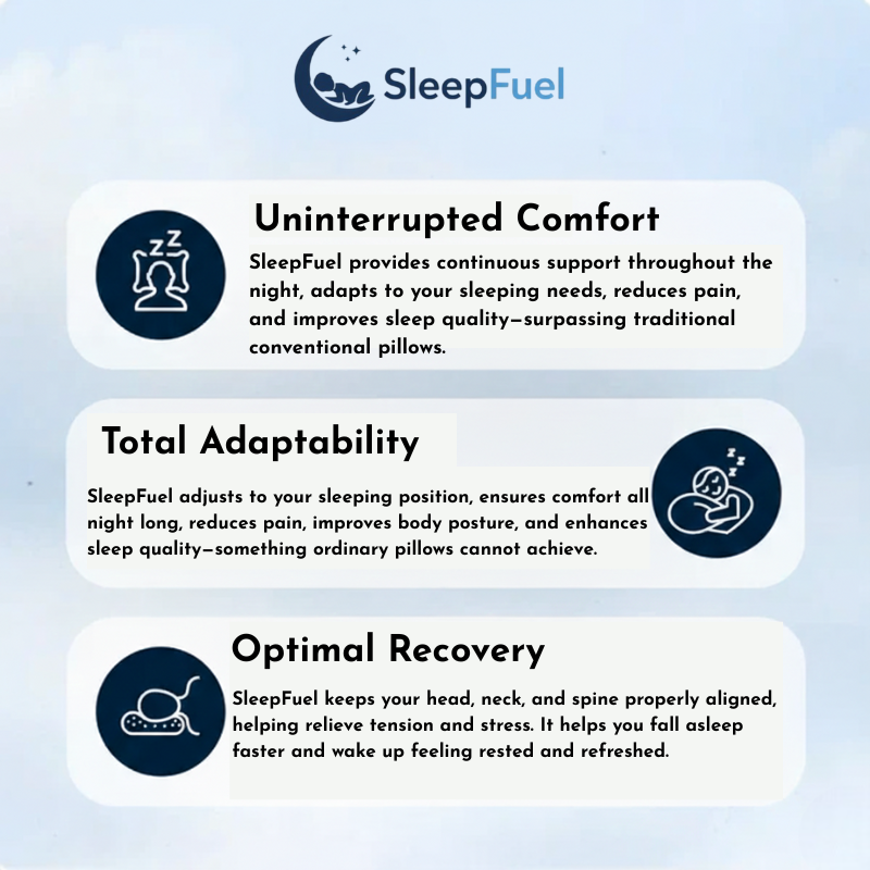 SleepFuel Ergonomic Support Pillow