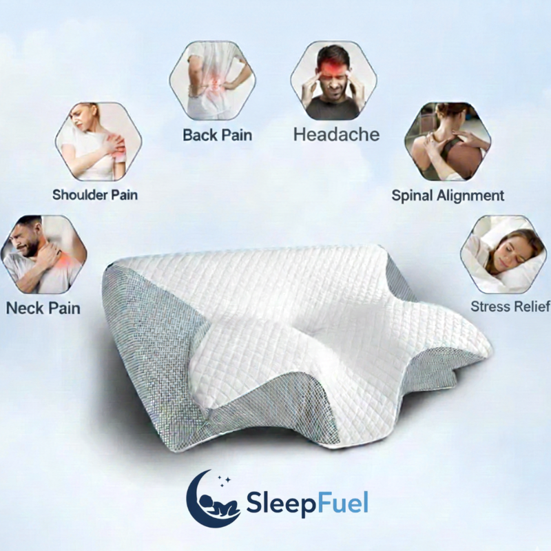 SleepFuel Ergonomic Support Pillow